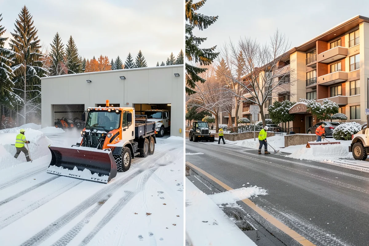 Snow Blowing Services in Arlington, Snohomish County, WA - We assess the surface area and snow density