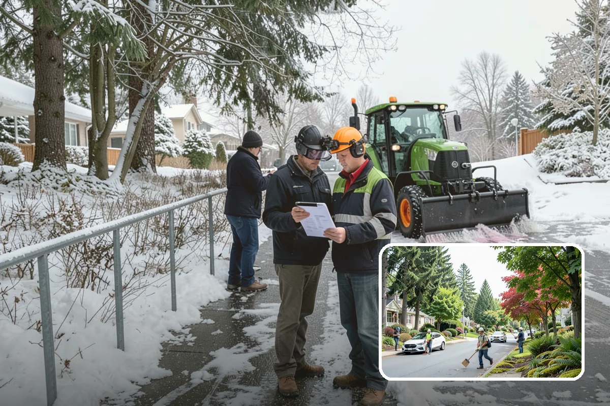 Snow Blowing Services in Beaux Arts Village, King County, WA - Clears long drives and wide walks quickly