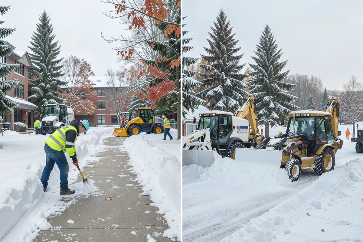 Snow Blowing Services in Beaux Arts Village, King County, WA - We assess the surface area and snow density