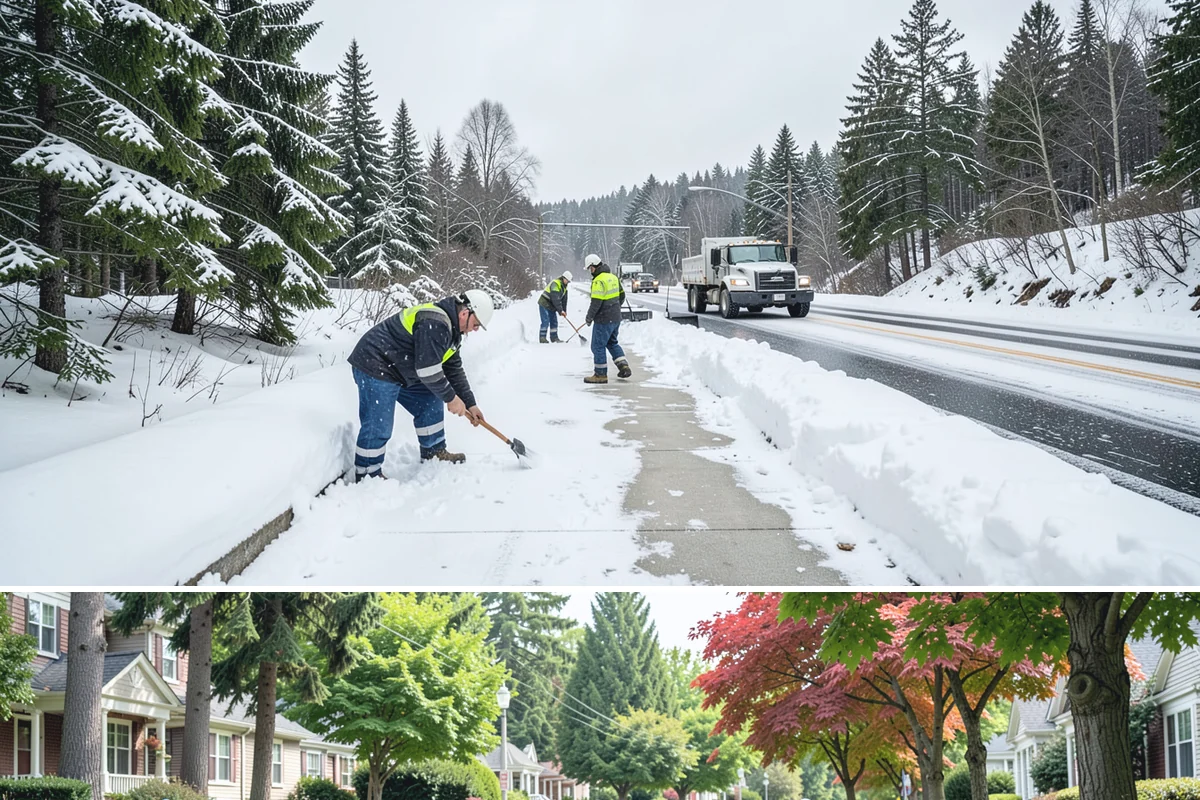 Snow Blowing Services in Beaux Arts Village, King County, WA - Reserve snow-blowing service before winter so wide surfaces are handled from the first heavy storm.