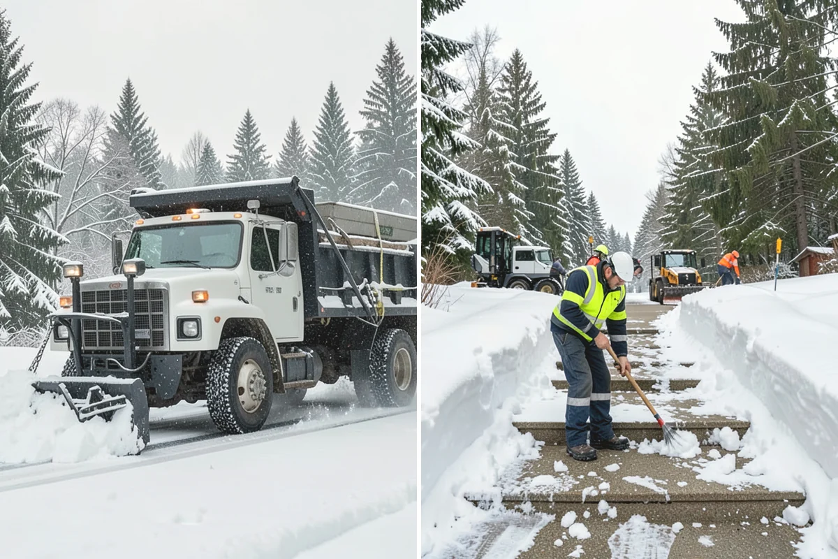 Snow Blowing Services in Black Diamond, King County, WA - We assess the surface area and snow density