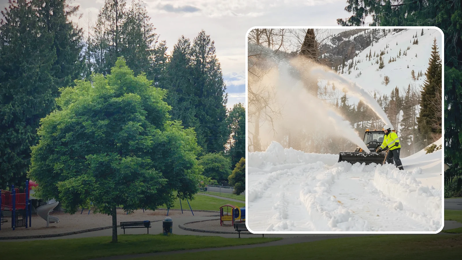 Snow Blowing Services in Bonney Lake, Pierce County, WA - We use snow blowers to clear larger residential surfaces quickly when accumulation piles up.