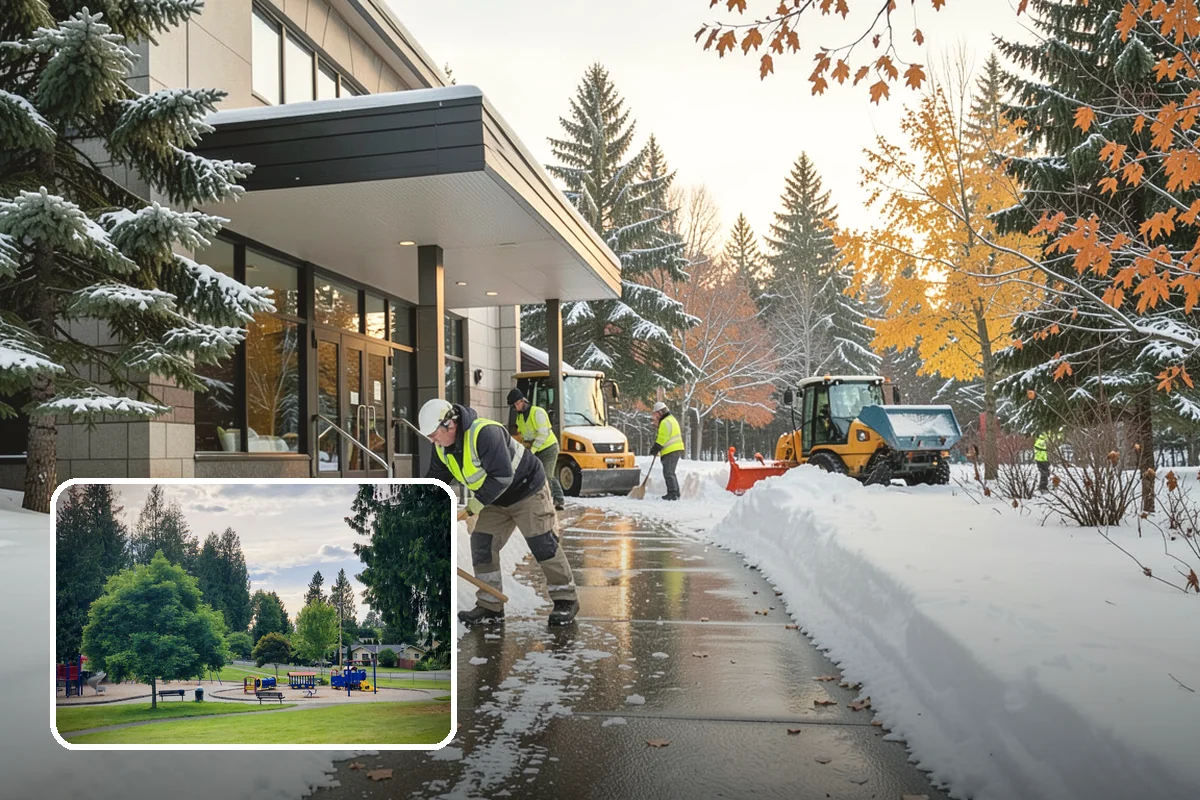Snow Blowing Services in Bonney Lake, Pierce County, WA - Clears long drives and wide walks quickly