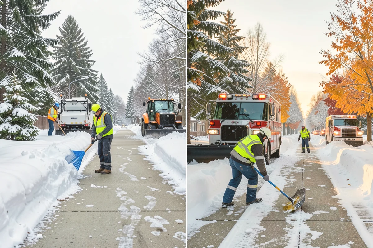 Snow Blowing Services in Brier, Snohomish County, WA - We assess the surface area and snow density