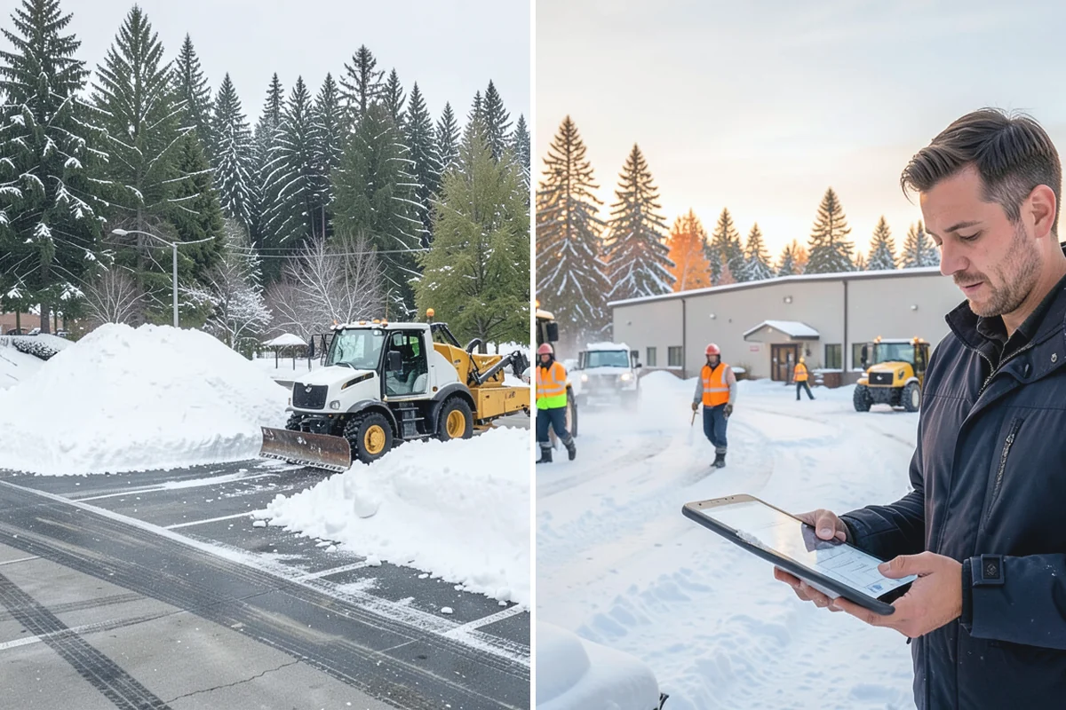 Snow Blowing Services in Buckley, Pierce County, WA - We assess the surface area and snow density