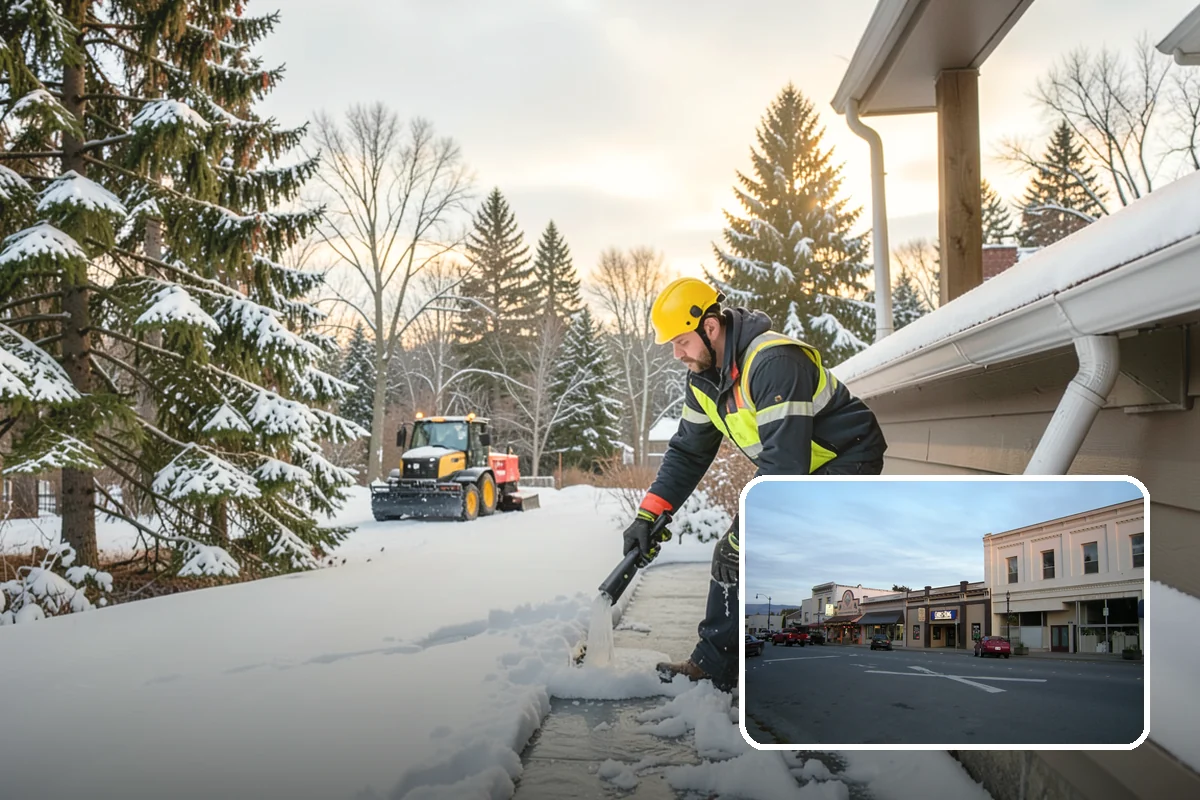 Snow Blowing Services in Burlington, Skagit County, WA - Clears long drives and wide walks quickly