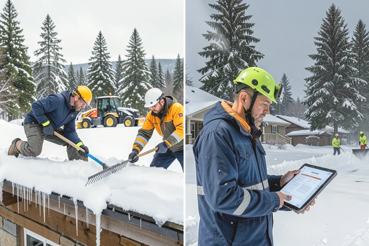 Snow Blowing Services in Burlington, Skagit County, WA - We assess the surface area and snow density