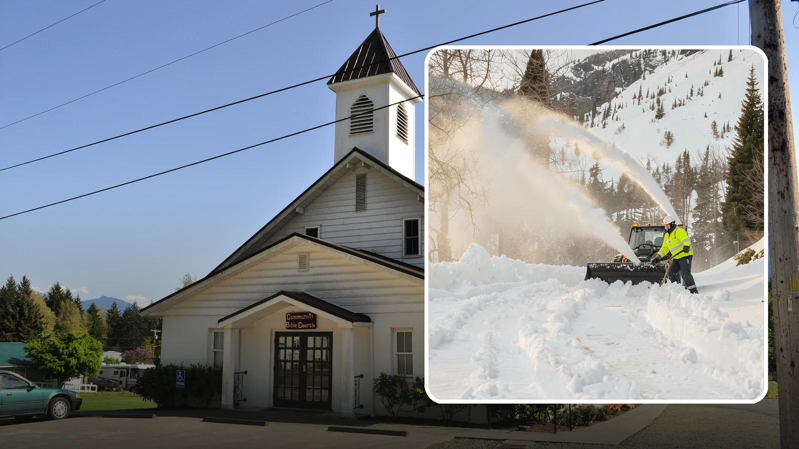 Snow Blowing Services in Concrete, Skagit County, WA - We use snow blowers to clear larger residential surfaces quickly when accumulation piles up.