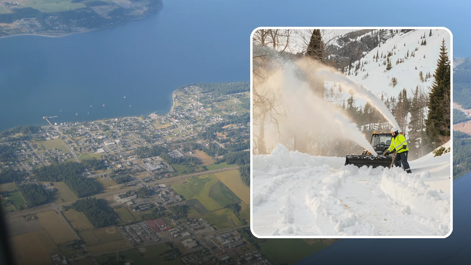 Snow Blowing Services in Coupeville, Island County, WA - We use snow blowers to clear larger residential surfaces quickly when accumulation piles up.