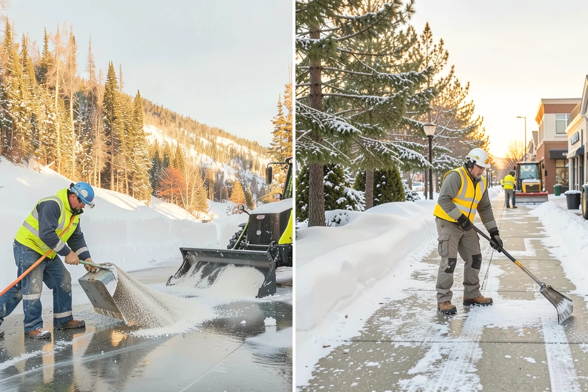 Snow Blowing Services in Covington, King County, WA - We assess the surface area and snow density