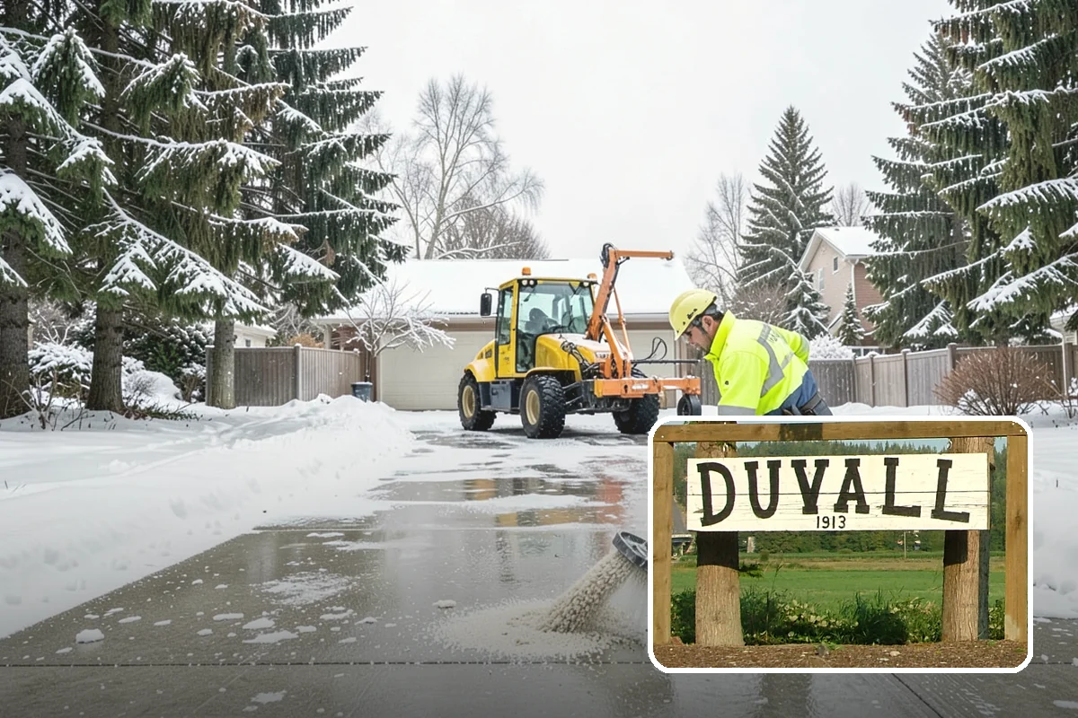 Snow Blowing Services in Duvall, King County, WA - Clears long drives and wide walks quickly