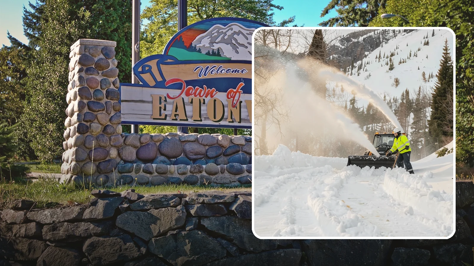 Snow Blowing Services in Eatonville, Pierce County, WA - We use snow blowers to clear larger residential surfaces quickly when accumulation piles up.