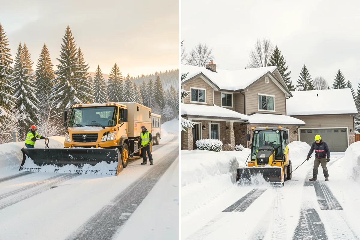 Snow Blowing Services in Eatonville, Pierce County, WA - We assess the surface area and snow density