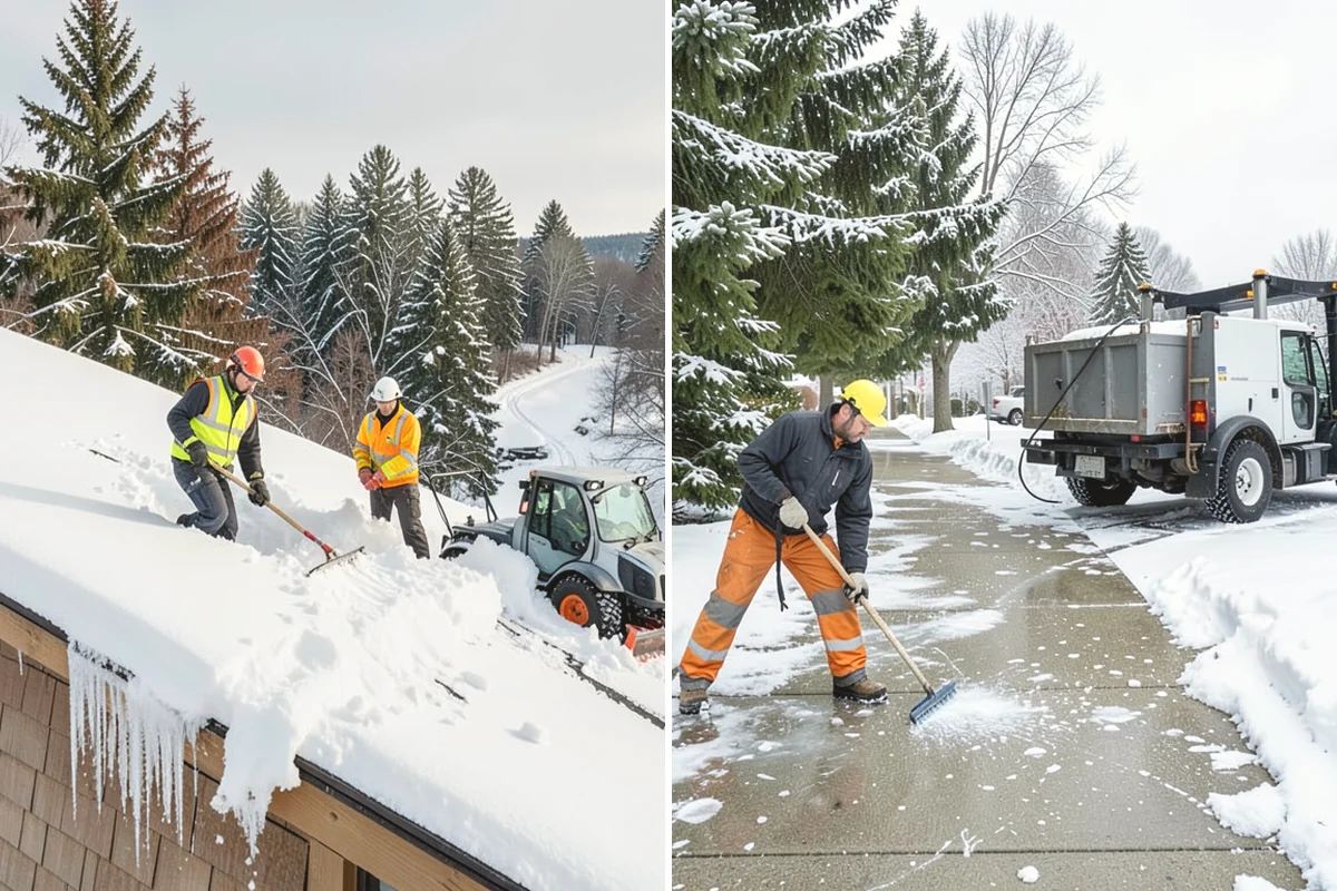 Snow Blowing Services in Edgewood, Pierce County, WA - We assess the surface area and snow density