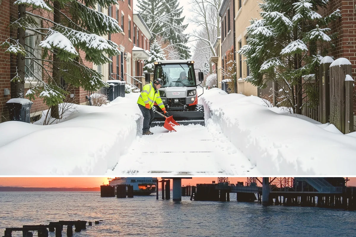 Snow Blowing Services in Edmonds, Snohomish County, WA - Reserve snow-blowing service before winter so wide surfaces are handled from the first heavy storm.