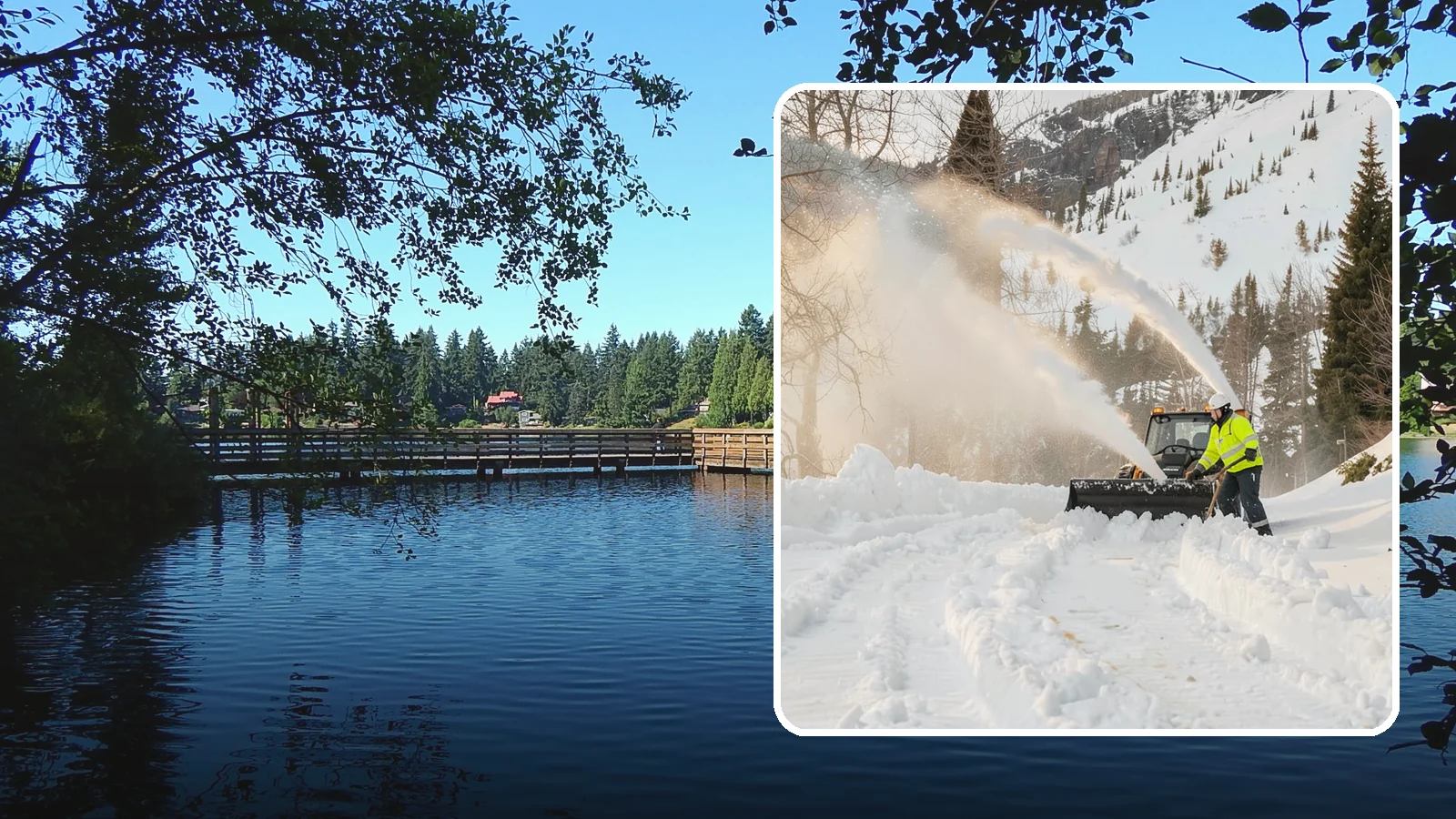 Snow Blowing Services in Federal Way, King County, WA - We use snow blowers to clear larger residential surfaces quickly when accumulation piles up.
