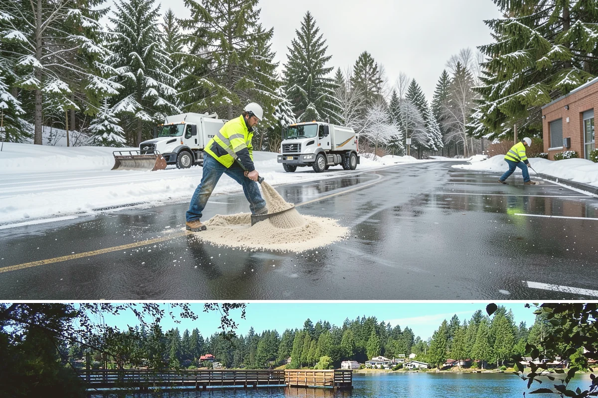 Snow Blowing Services in Federal Way, King County, WA - Reserve snow-blowing service before winter so wide surfaces are handled from the first heavy storm.