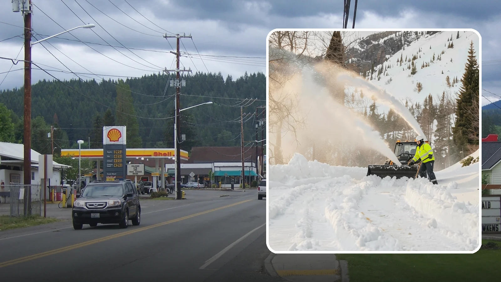 Snow Blowing Services in Granite Falls, Snohomish County, WA - We use snow blowers to clear larger residential surfaces quickly when accumulation piles up.
