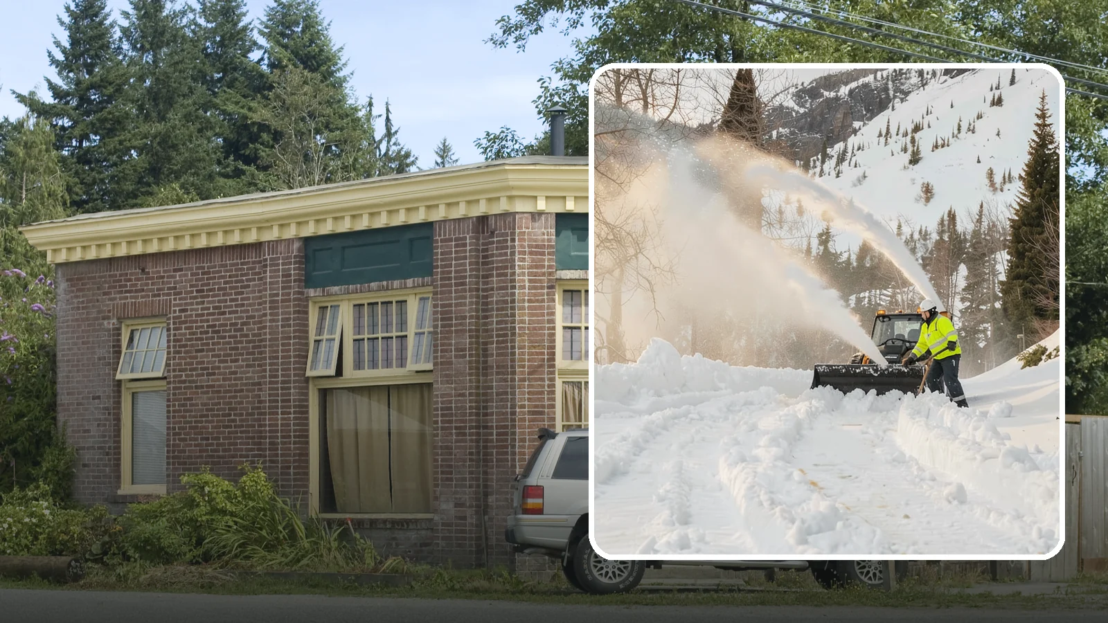 Snow Blowing Services in Hamilton, Skagit County, WA - We use snow blowers to clear larger residential surfaces quickly when accumulation piles up.