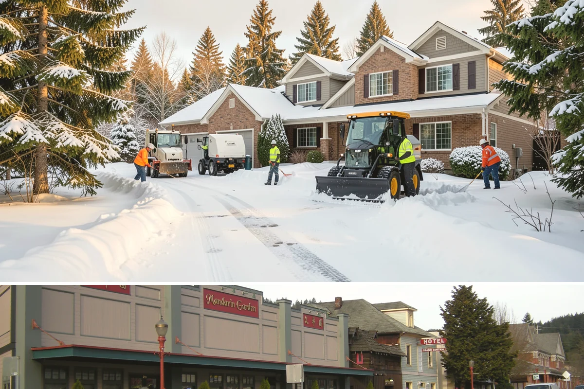 Snow Blowing Services in Issaquah, King County, WA - Reserve snow-blowing service before winter so wide surfaces are handled from the first heavy storm.