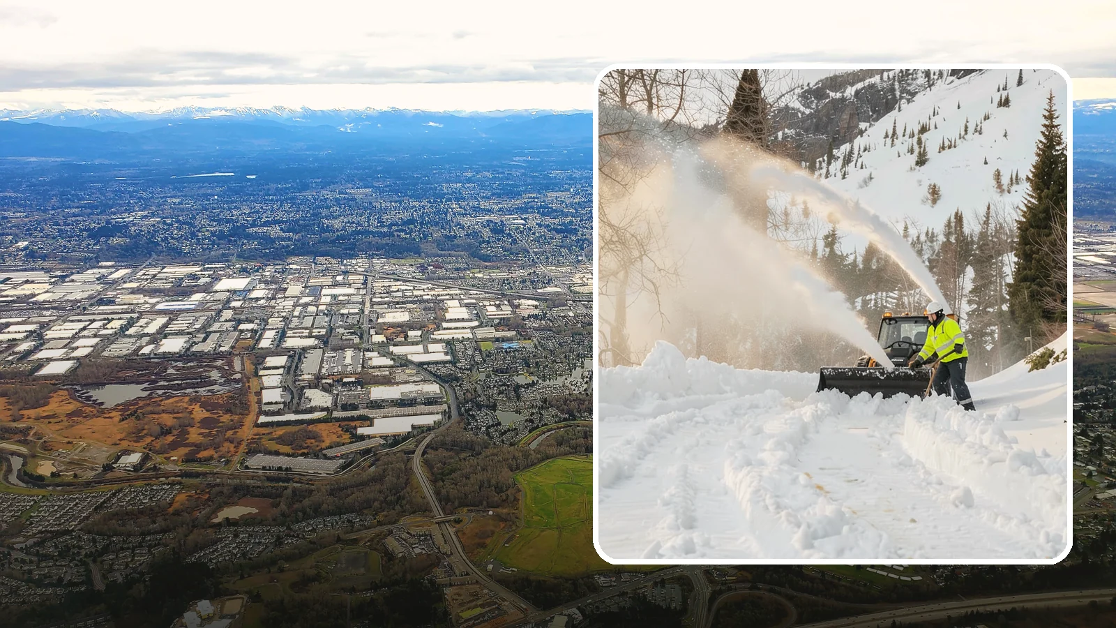 Snow Blowing Services in Kent, King County, WA - We use snow blowers to clear larger residential surfaces quickly when accumulation piles up.