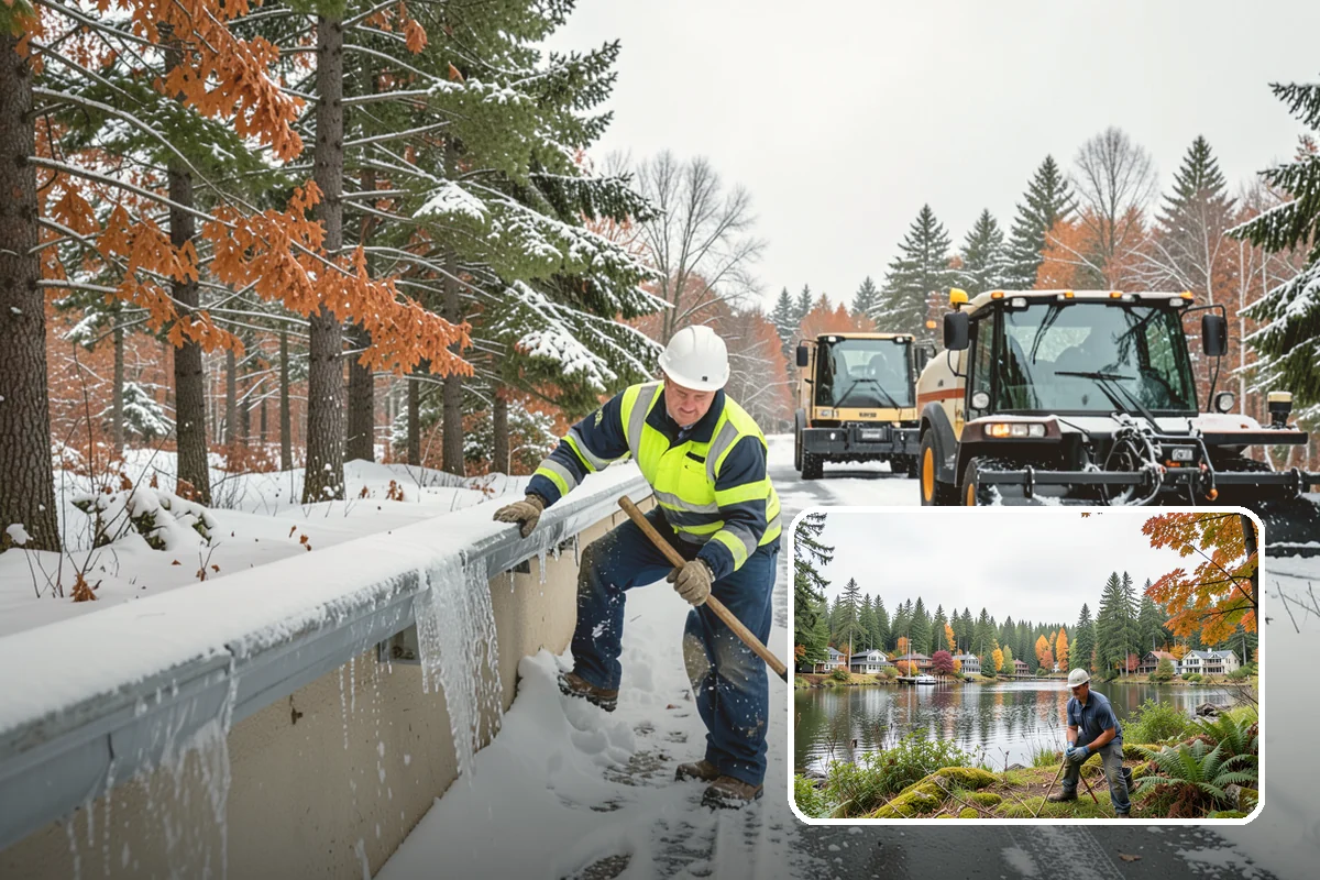 Snow Blowing Services in La Conner, Skagit County, WA - Clears long drives and wide walks quickly