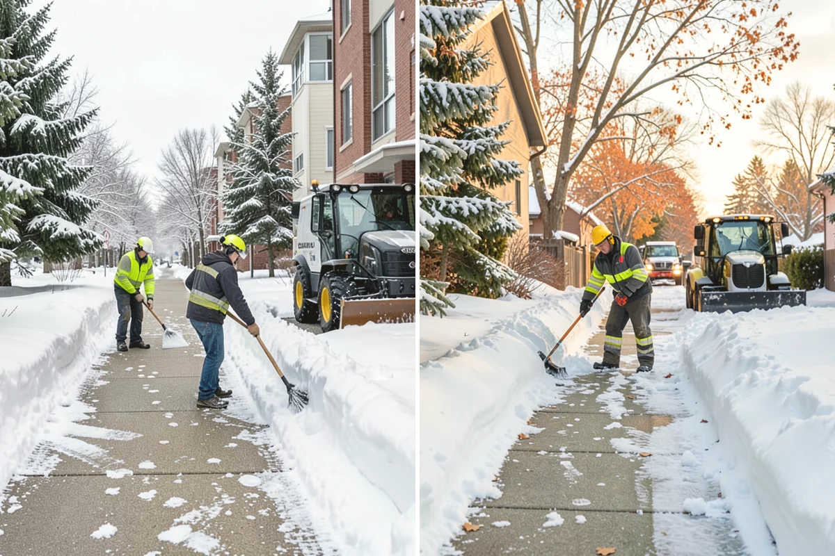 Snow Blowing Services in La Conner, Skagit County, WA - We assess the surface area and snow density