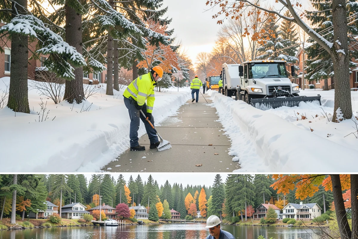 Snow Blowing Services in La Conner, Skagit County, WA - Reserve snow-blowing service before winter so wide surfaces are handled from the first heavy storm.