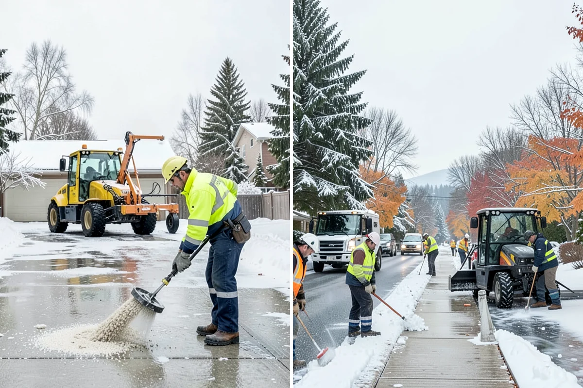 Snow Blowing Services in Lake Forest Park, King County, WA - We assess the surface area and snow density
