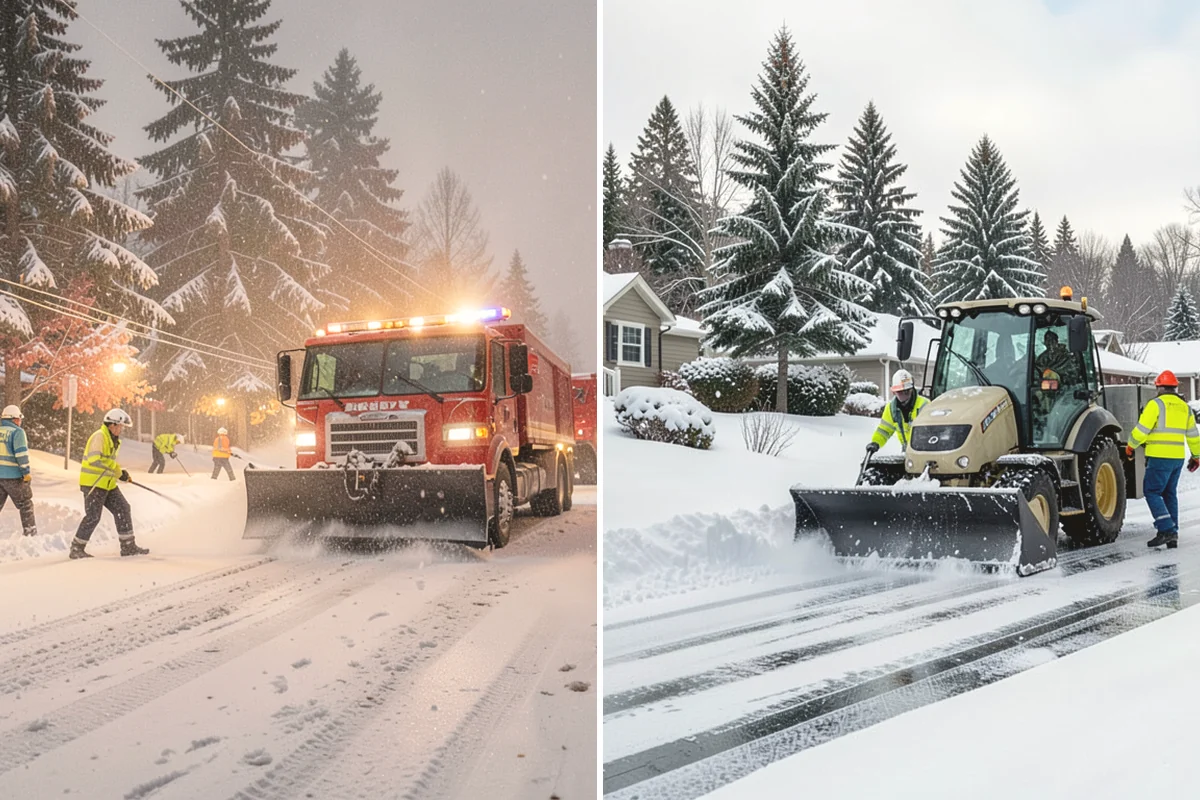 Snow Blowing Services in Lake Stevens, Snohomish County, WA - We assess the surface area and snow density