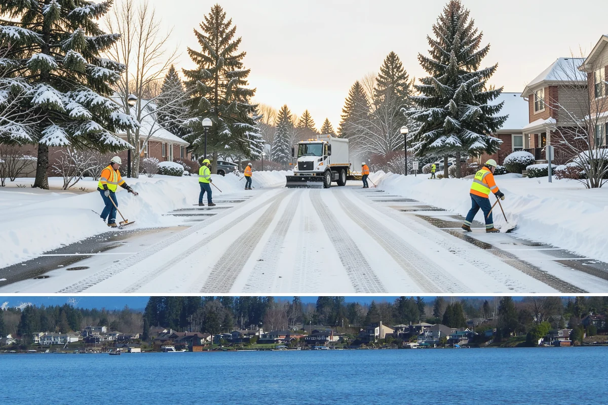 Snow Blowing Services in Lake Stevens, Snohomish County, WA - Reserve snow-blowing service before winter so wide surfaces are handled from the first heavy storm.