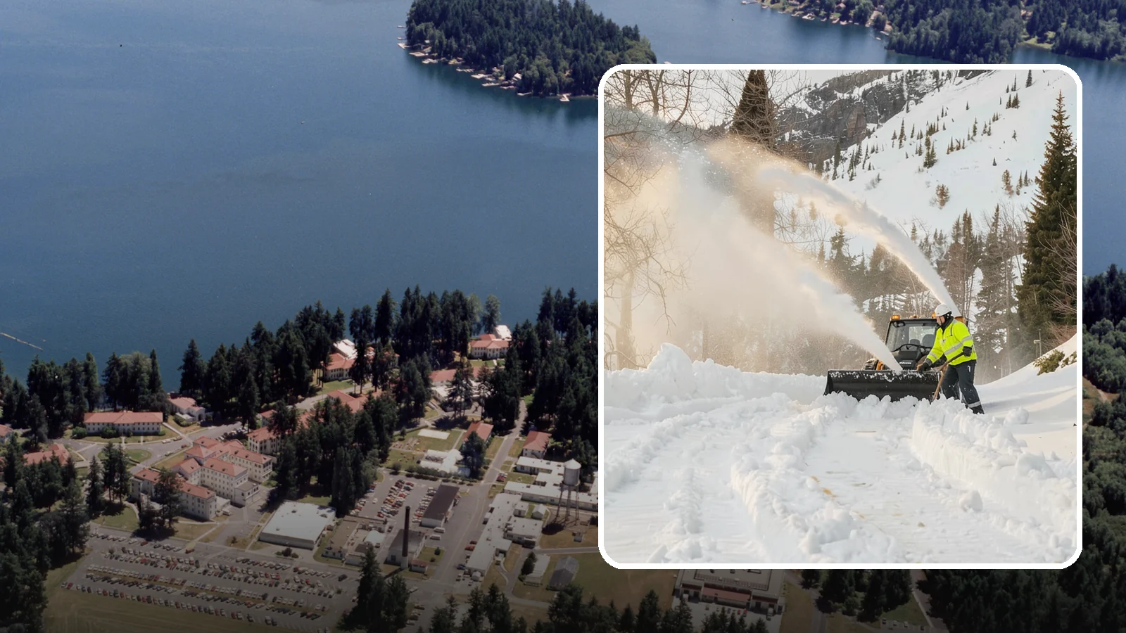 Snow Blowing Services in Lakewood, Pierce County, WA - We use snow blowers to clear larger residential surfaces quickly when accumulation piles up.