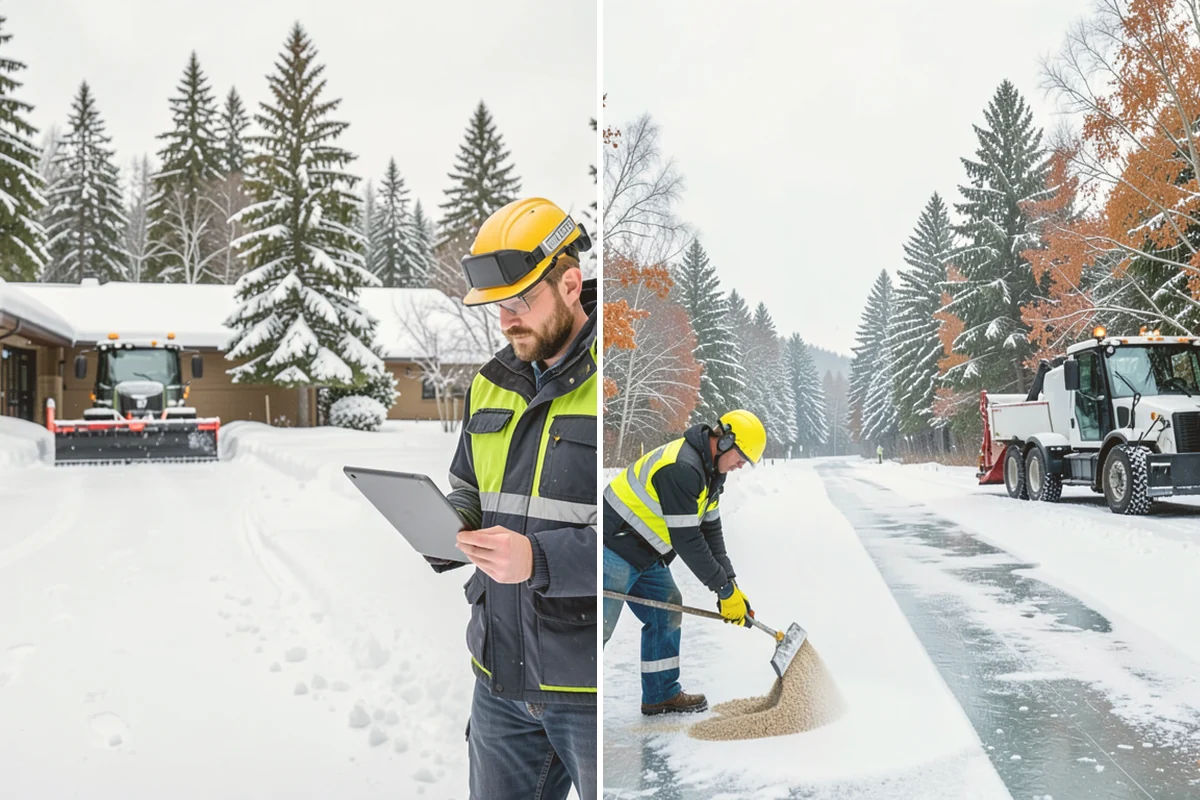Snow Blowing Services in Lynnwood, Snohomish County, WA - We assess the surface area and snow density