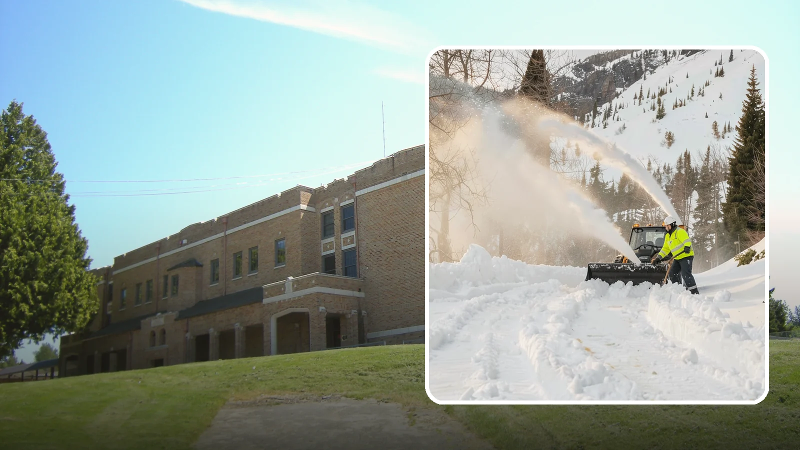 Snow Blowing Services in Maple Valley, King County, WA - We use snow blowers to clear larger residential surfaces quickly when accumulation piles up.