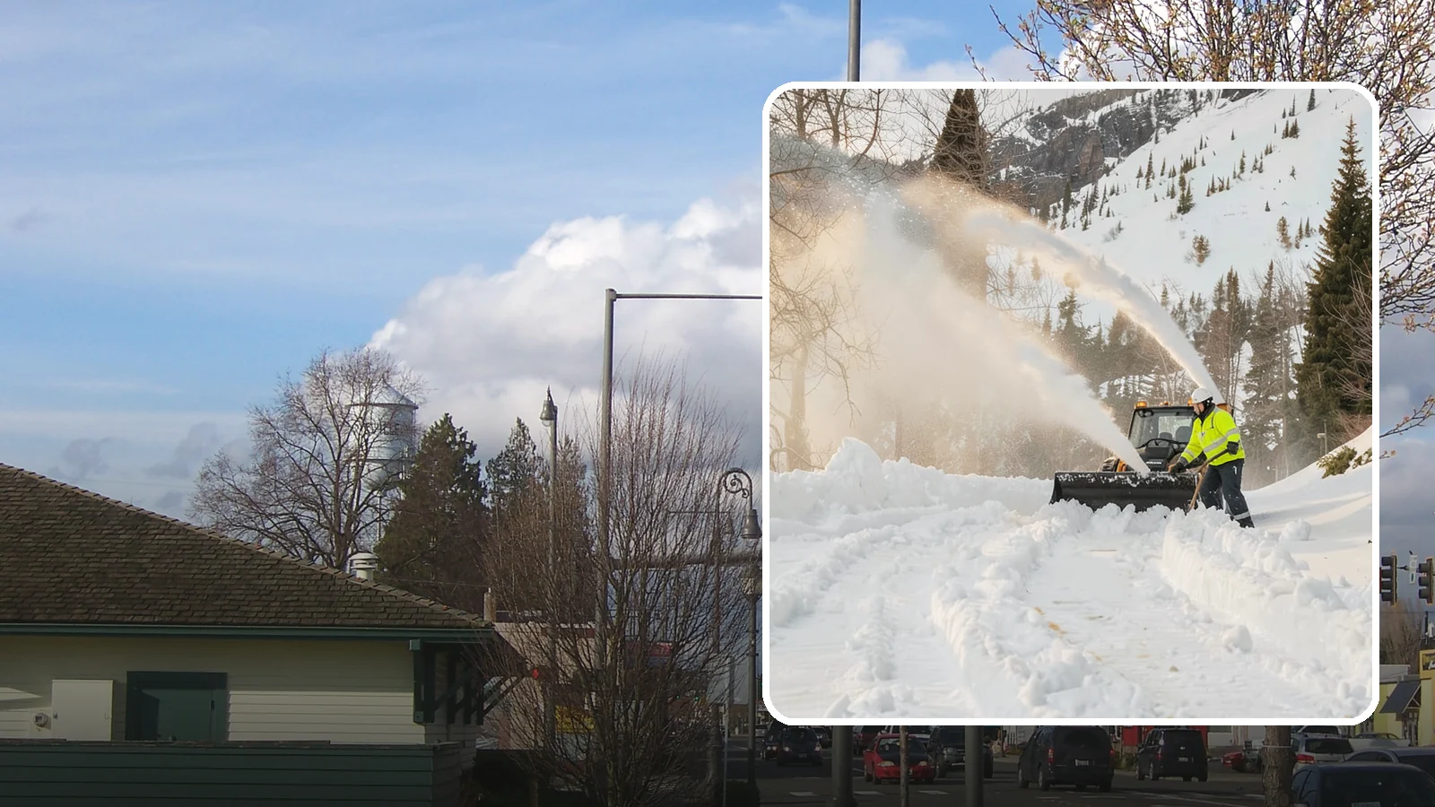 Snow Blowing Services in Marysville, Snohomish County, WA - We use snow blowers to clear larger residential surfaces quickly when accumulation piles up.