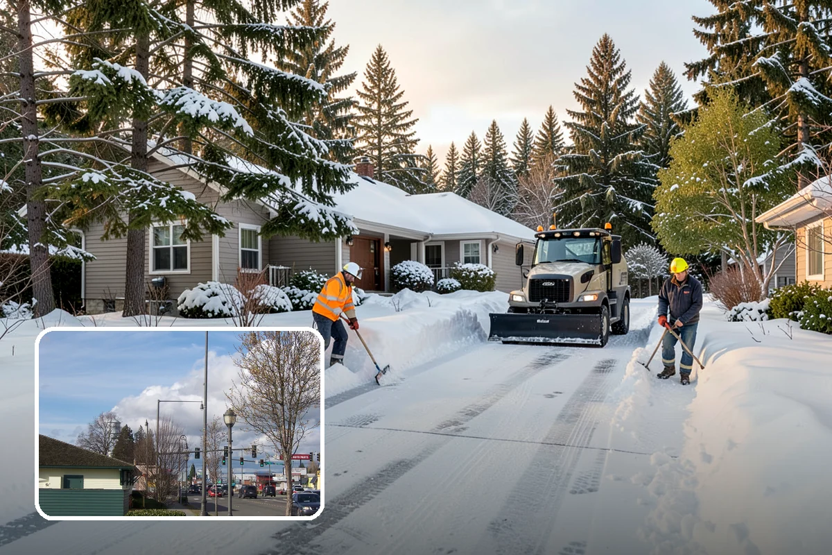 Snow Blowing Services in Marysville, Snohomish County, WA - Clears long drives and wide walks quickly