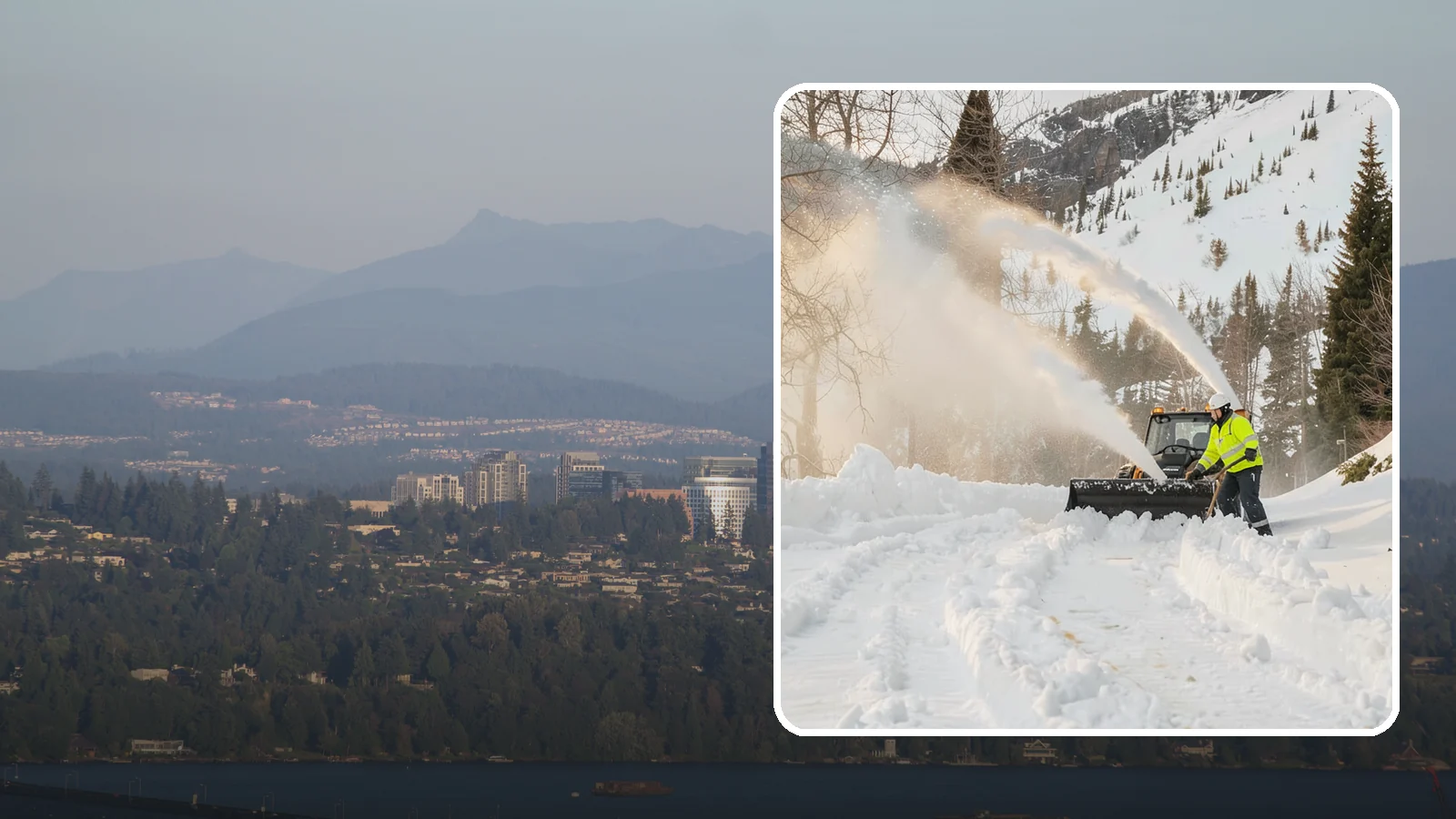 Snow Blowing Services in Medina, King County, WA - We use snow blowers to clear larger residential surfaces quickly when accumulation piles up.