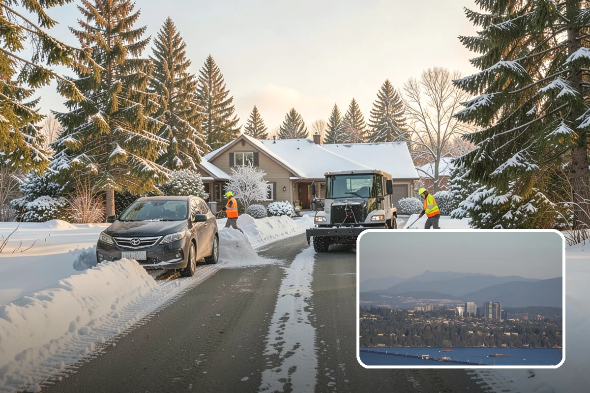 Snow Blowing Services in Medina, King County, WA - Clears long drives and wide walks quickly