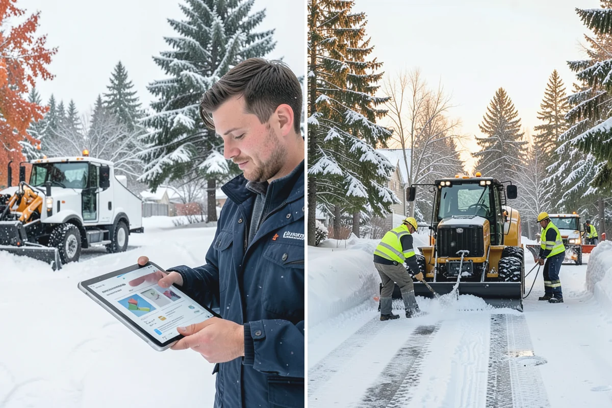 Snow Blowing Services in Medina, King County, WA - We assess the surface area and snow density