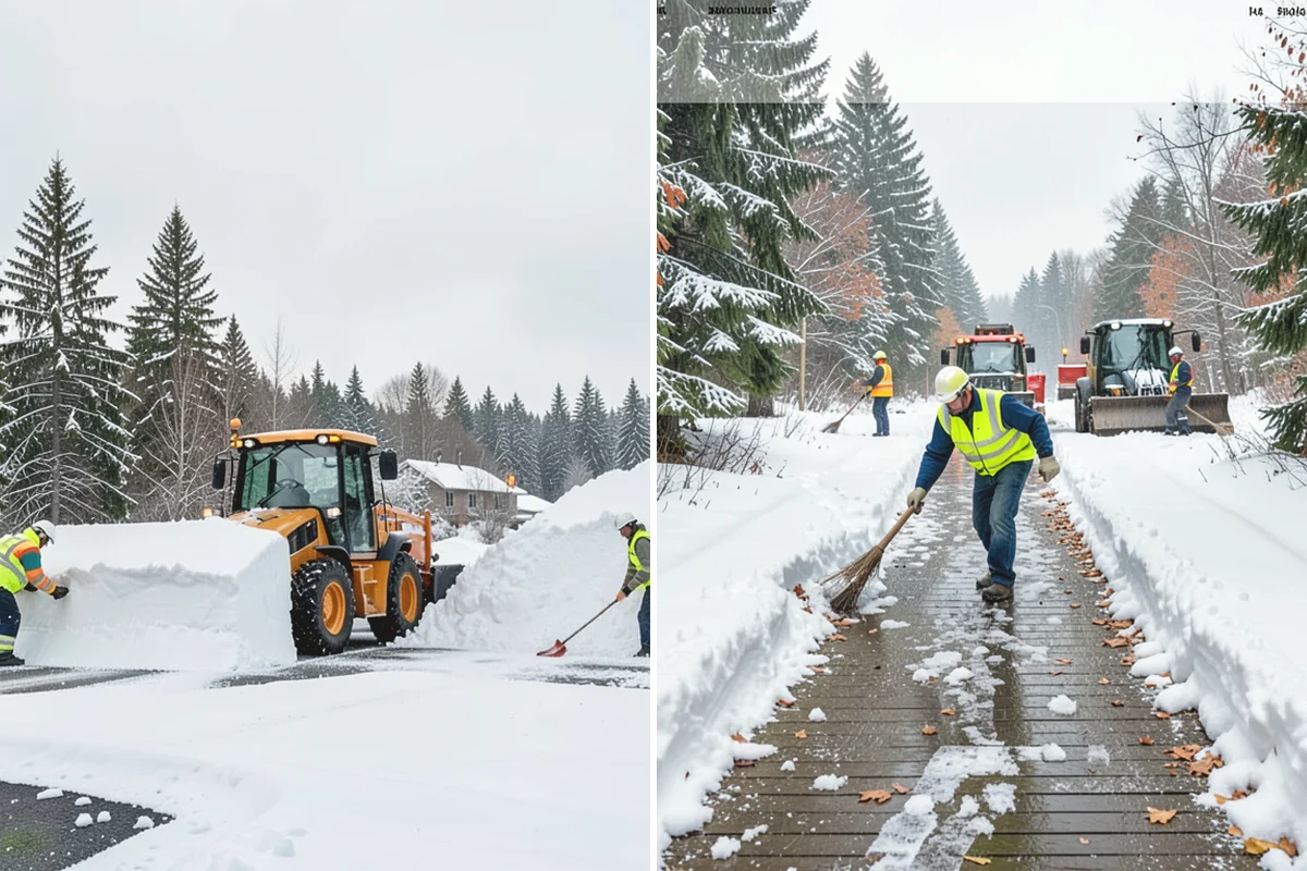 Snow Blowing Services in Mercer Island, King County, WA - We assess the surface area and snow density
