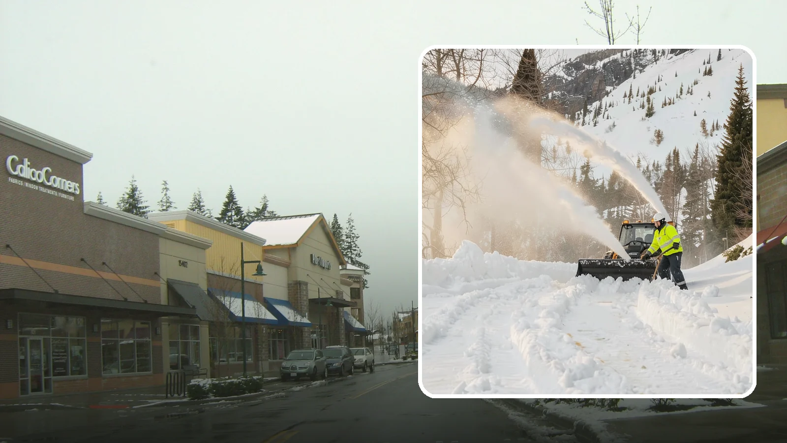 Snow Blowing Services in Mill Creek, Snohomish County, WA - We use snow blowers to clear larger residential surfaces quickly when accumulation piles up.