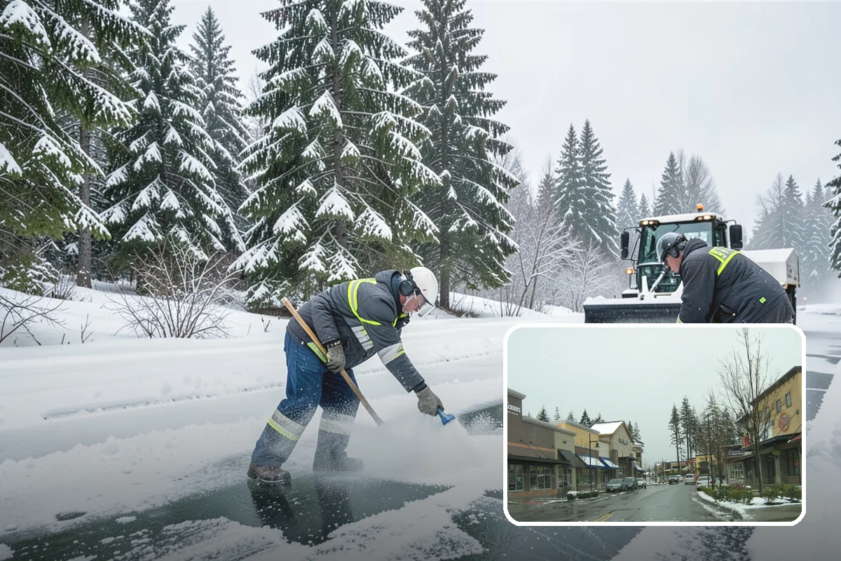 Snow Blowing Services in Mill Creek, Snohomish County, WA - Clears long drives and wide walks quickly