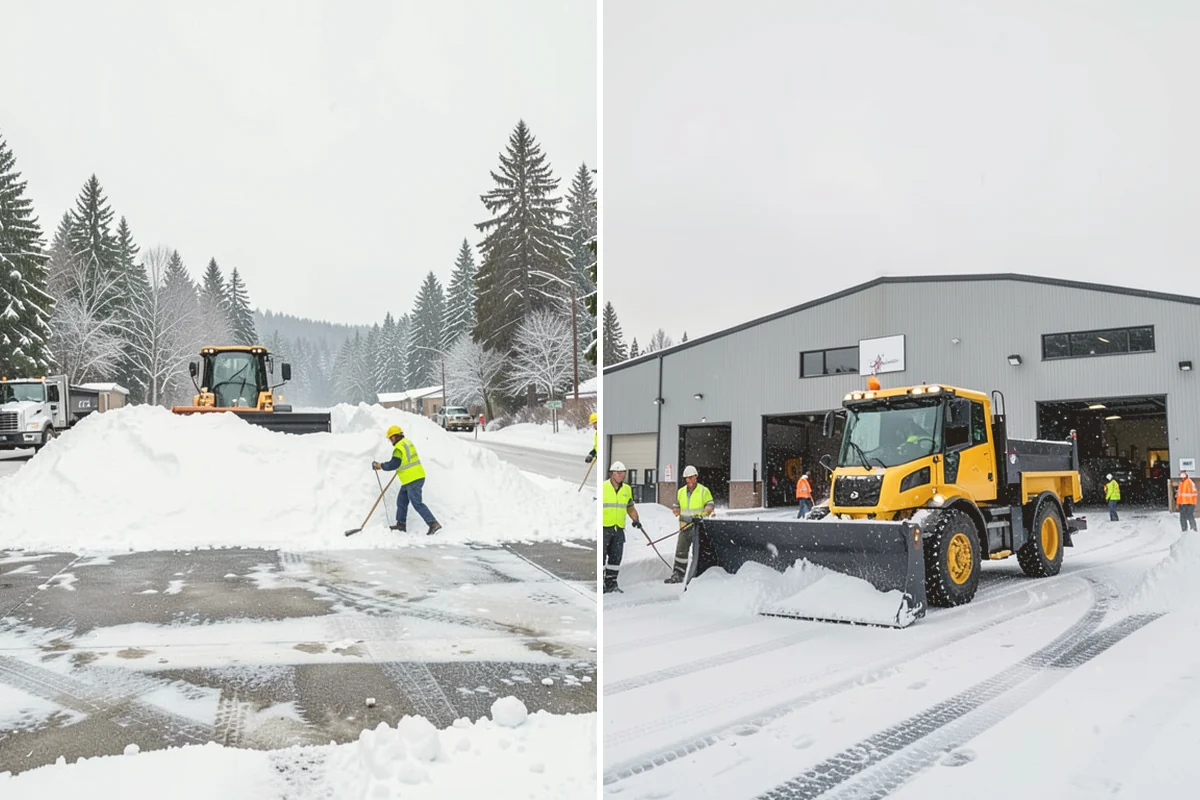 Snow Blowing Services in Milton, King County, WA - We assess the surface area and snow density