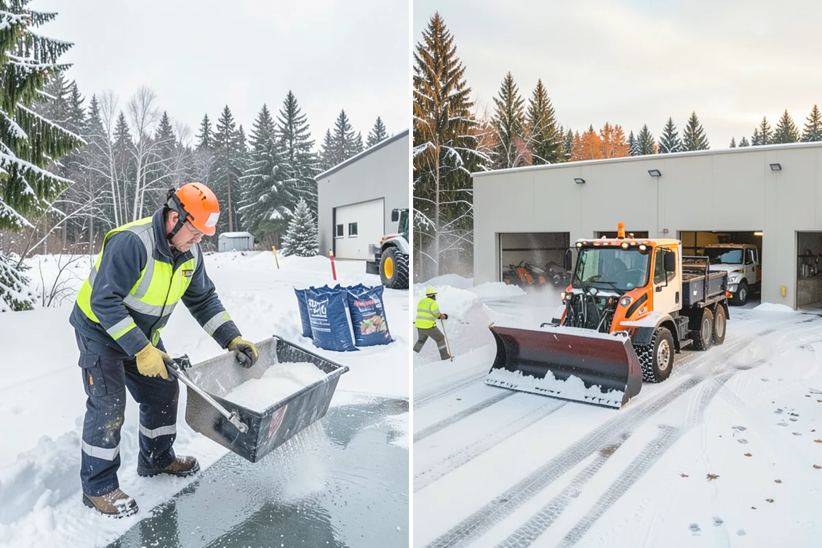 Snow Blowing Services in Monroe, Snohomish County, WA - We assess the surface area and snow density