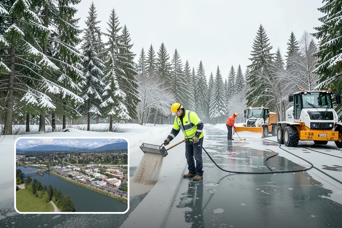 Snow Blowing Services in Mount Vernon, Skagit County, WA - Clears long drives and wide walks quickly