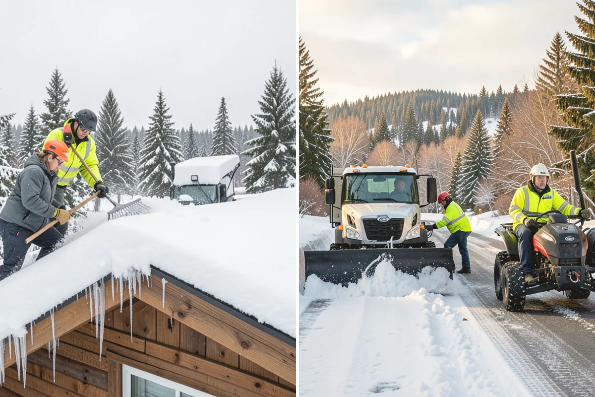 Snow Blowing Services in Mountlake Terrace, Snohomish County, WA - We assess the surface area and snow density