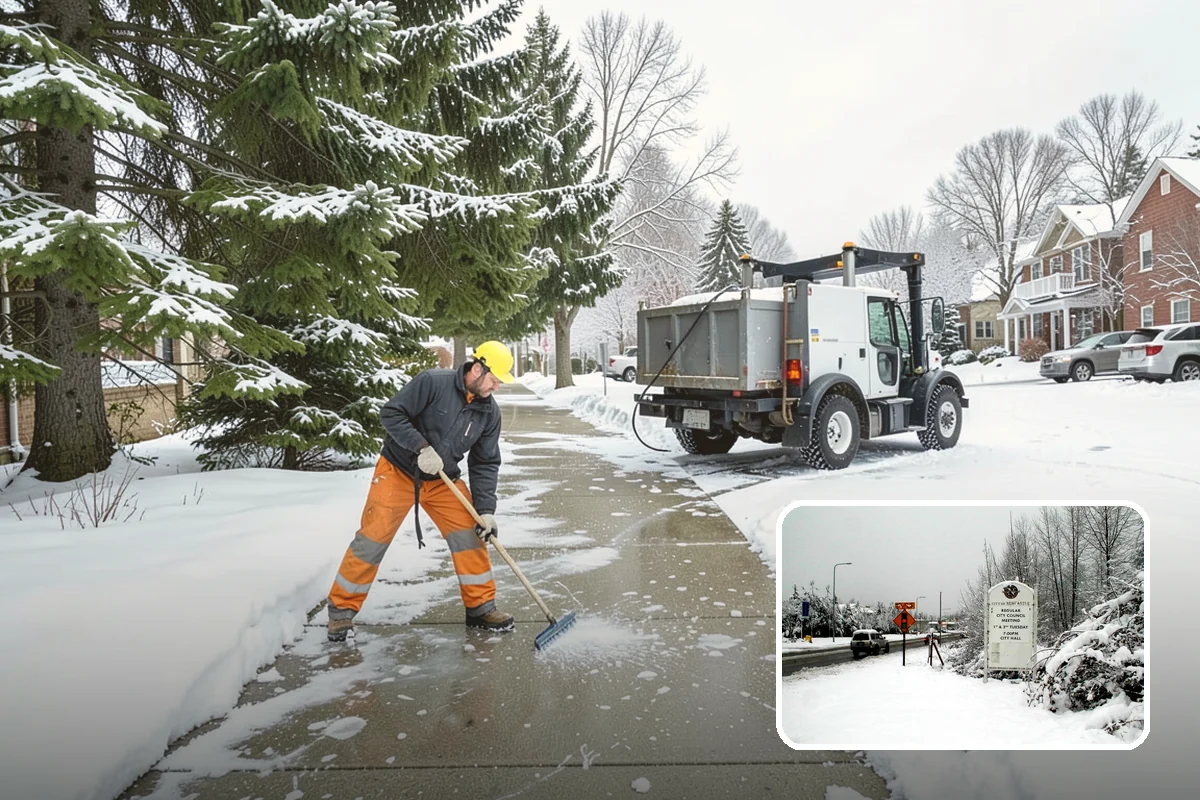 Snow Blowing Services in Newcastle, King County, WA - Clears long drives and wide walks quickly