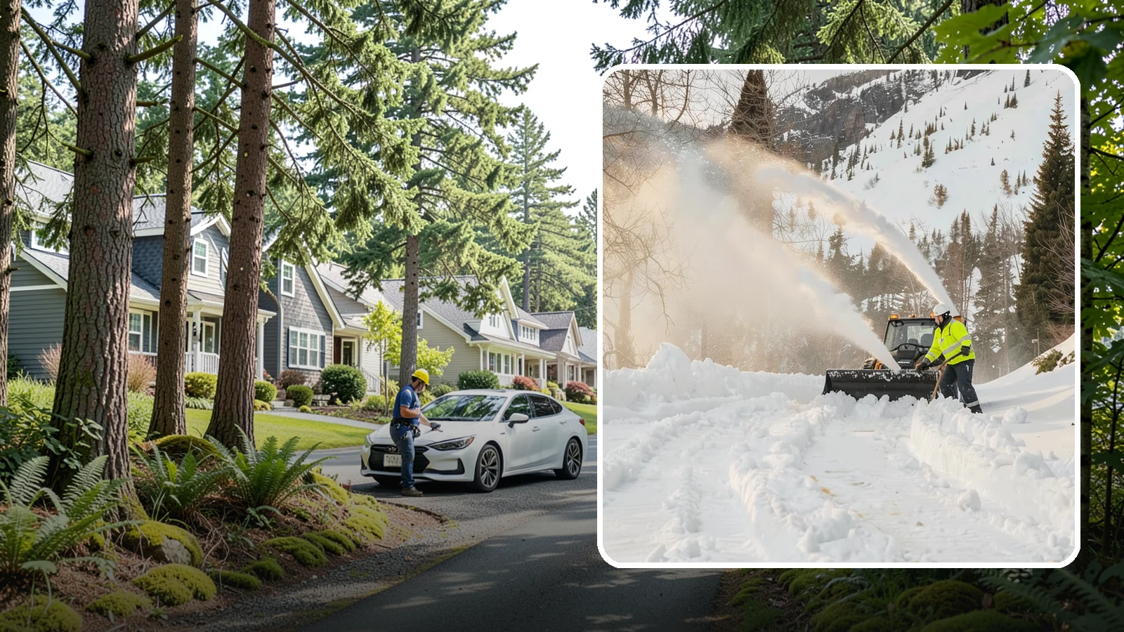 Snow Blowing Services in Normandy Park, King County, WA - We use snow blowers to clear larger residential surfaces quickly when accumulation piles up.