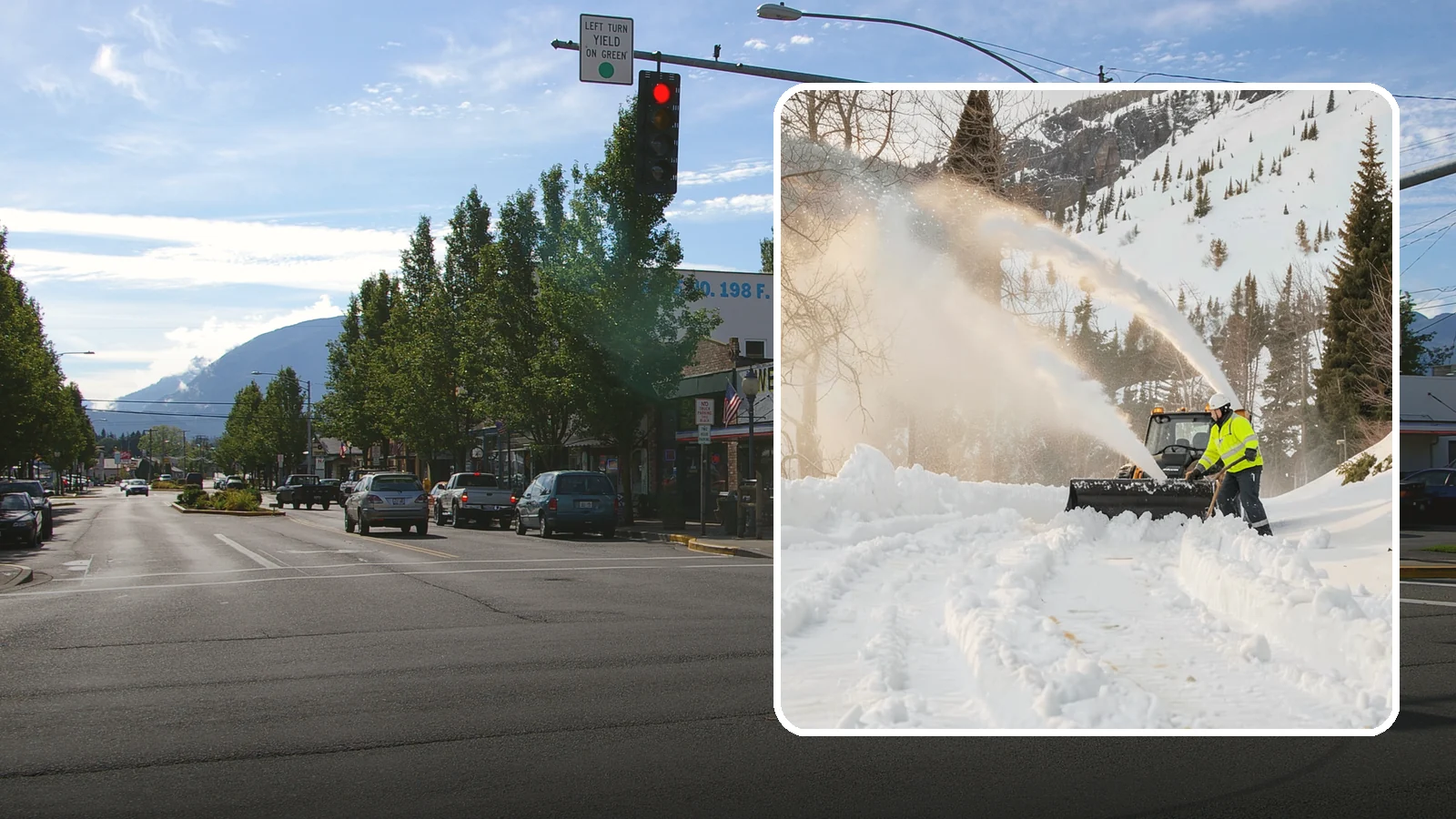 Snow Blowing Services in North Bend, King County, WA - We use snow blowers to clear larger residential surfaces quickly when accumulation piles up.
