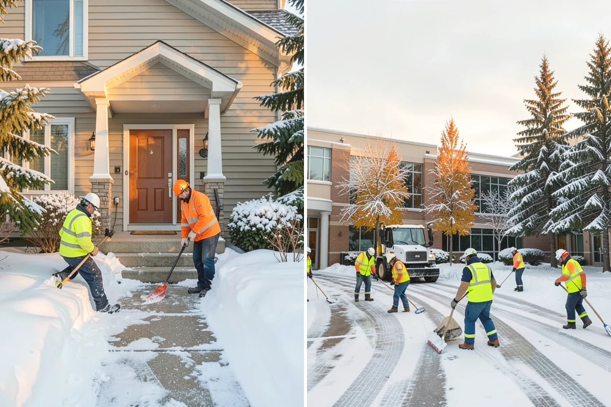 Snow Blowing Services in North Bend, King County, WA - We assess the surface area and snow density